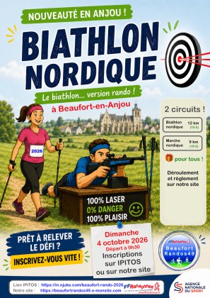 Biathlon nordique à Beaufort en Anjou le 4 octobre 2026