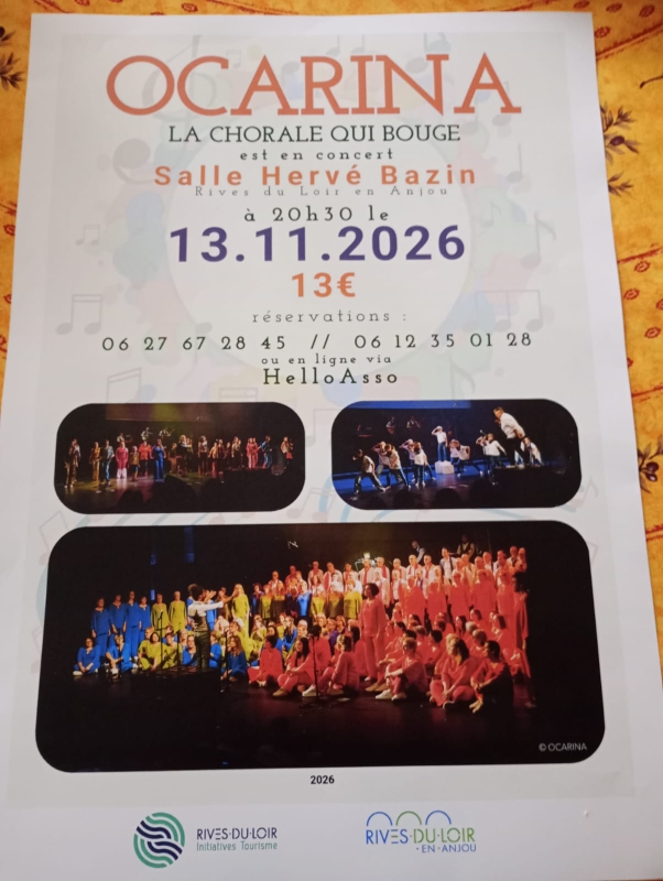 Chorale OCARINA Soucelles 13 Novembre 2026